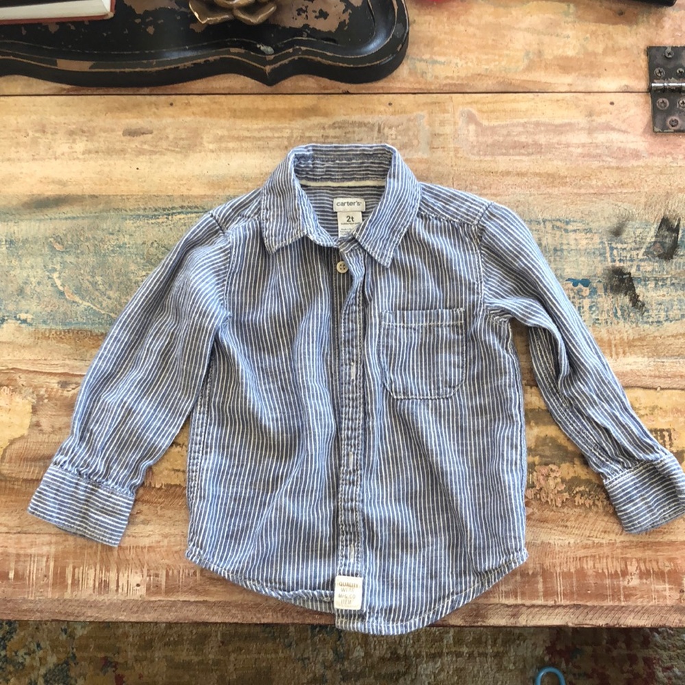 Boy button down shirt